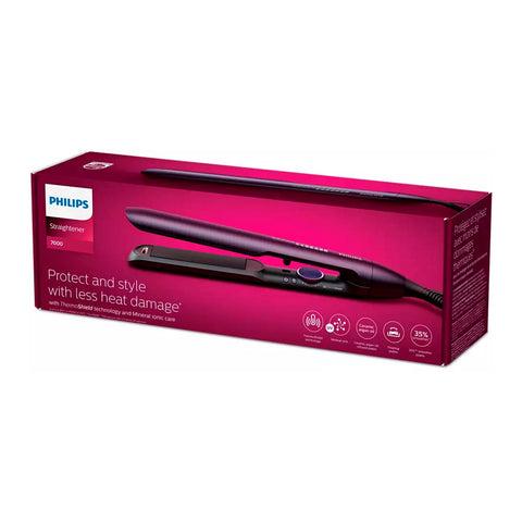 Alisadora Philips Serie 7000 BHS752/00 ThermoShield Placas ceramicas con argán