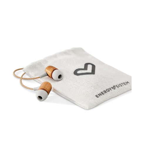 Audífonos Earphones Energy Sistem Eco Cherry Madera