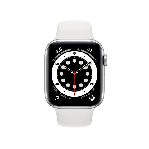 Apple Watch Series 6 44mm GPS + Celular Caja Acero Correa Blanca