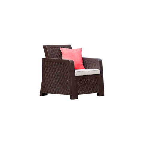 Set Terraza Ratan Cafe 4 Personas