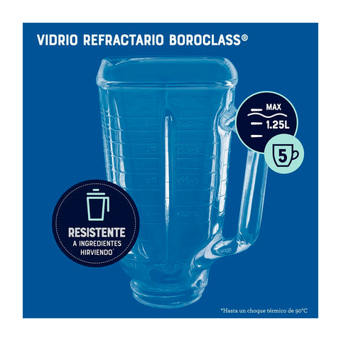 Licuadora Oster Blst4655 Clásica Cromada 1.25L 700W 3 Vel