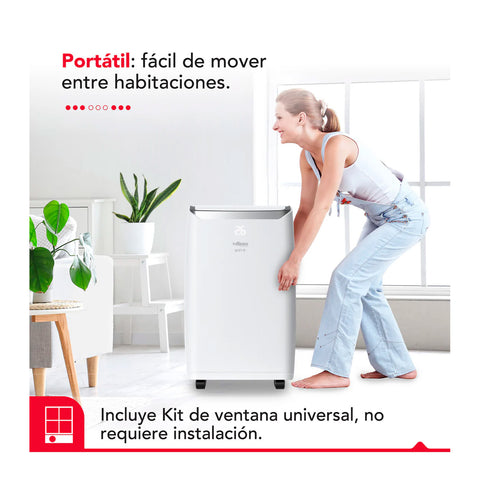 Aire Acondicionado Portátil Thorben Pac 4 en 1 Wifi 14000BTU