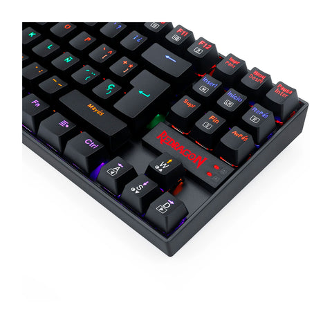Teclado Gamer Redragon Kumara Black Mecanico Español Rainbow