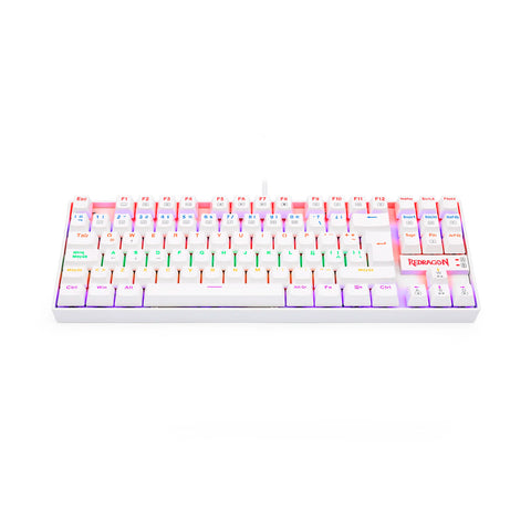Teclado Gamer Redragon Kumara 2 K552R-SP Rainbow Blanco Español