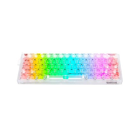 Teclado Gamer Redragon Fizz RGB K617CT-RGB Blanco Inglés