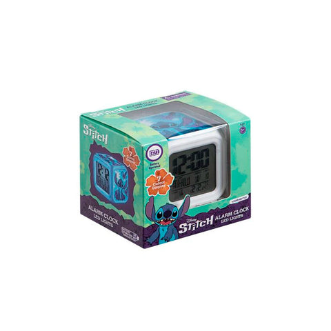 Reloj Alarma Disney Stitch Luz LED