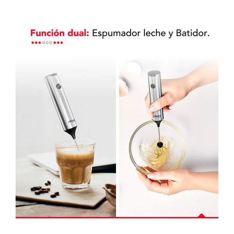 Espumador Batidor Thorben USB Inox Dual Milk Frother