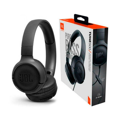 Audífonos JBL Tune 500 Plegable Negro