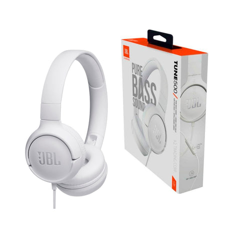 Audífonos JBL Tune 500 Plegable Blanco