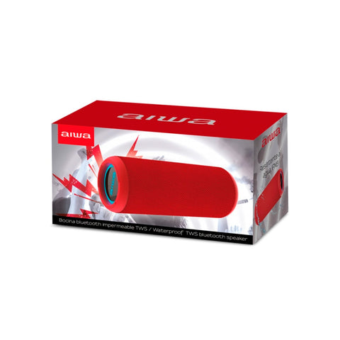 Parelante Portátil Inalámbrico Aiwa Aw-kf4 Tws Ipx6 10W Rojo