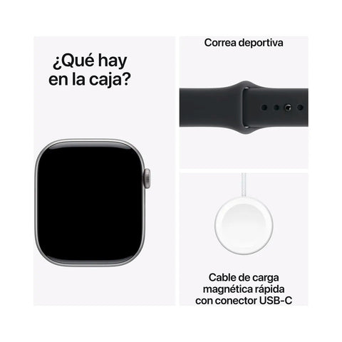 Reloj Apple Watch Series 11 GPS 46mm Space Gray Aluminum Black Sport Band