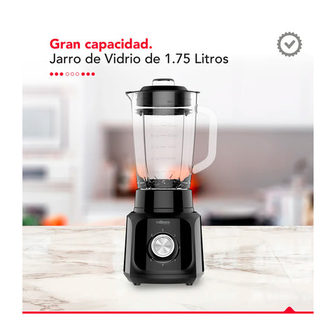 Licuadora Thorben Matt Black Blender 1.75L 600W 5 Vel