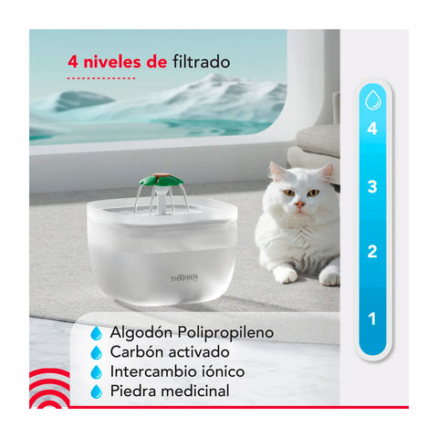 Fuente de Agua Electrica Thorben Pet Water Fountain