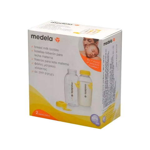 Set 2 Botellas de Leche Medela 250ml Transparentes