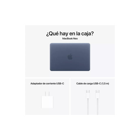 Apple MacBook Neo 13 A18 Pro 6-Core CPU 5-Core GPU 8GB RAM 256GB SSD Índigo