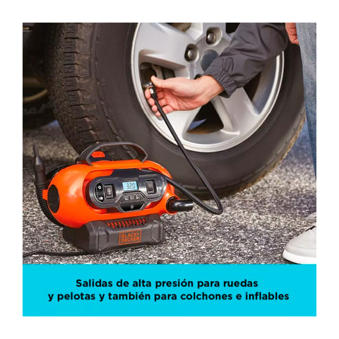 Inflador Inal. Multiproposito Black+Decker BDINF20-B2C 20V