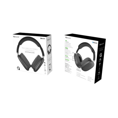 Audifonos Inalambricos IQ Sound 170BT Radio FM Negro