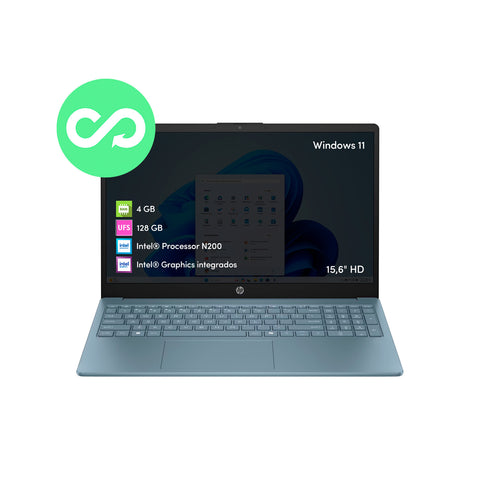 Notebook HP Intel N200 4GB 128GB UFS 15.6' HD Win11