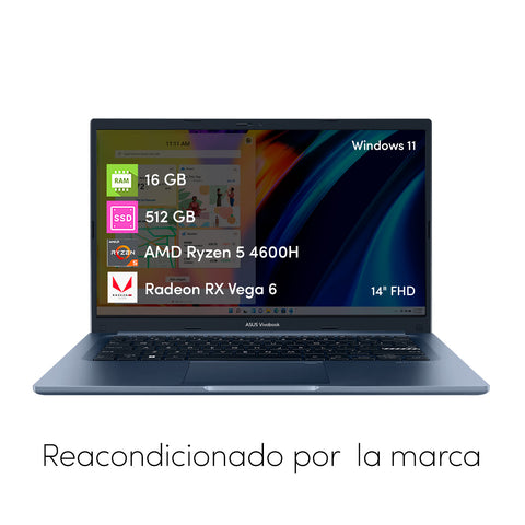 Notebook Asus Vivobook Ryzen 5 16GB RAM 512GB SSD FHD W11