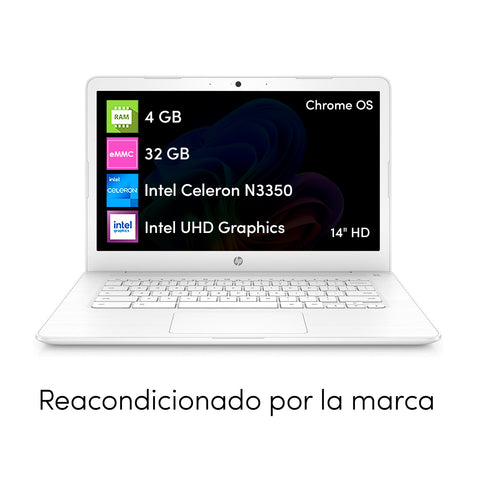 Notebook Chromebook HP Celeron 4GB 32GB 14' HD