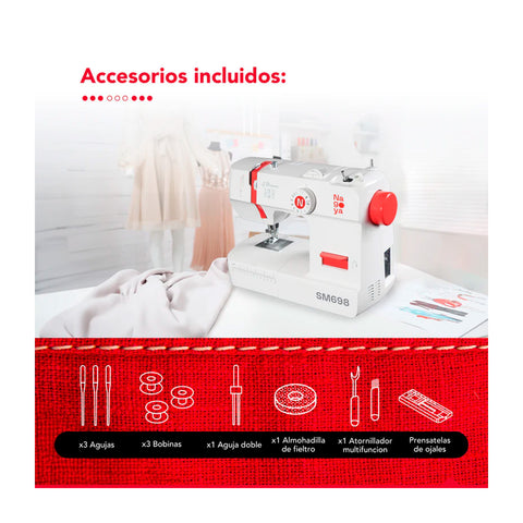 Maquina De Coser Nagoya SM698 12 Puntadas