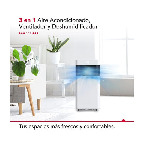 Aire Acondicionado Portátil Thorben Pac 3 en 1 8000 BTU