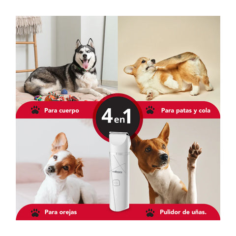 Cortapelo Mascota Thorben Cordless Usb Pet Trimmer 4 En 1