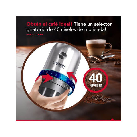 Molinillo de Café Thorben USB Inox Professional Coffee Grinder