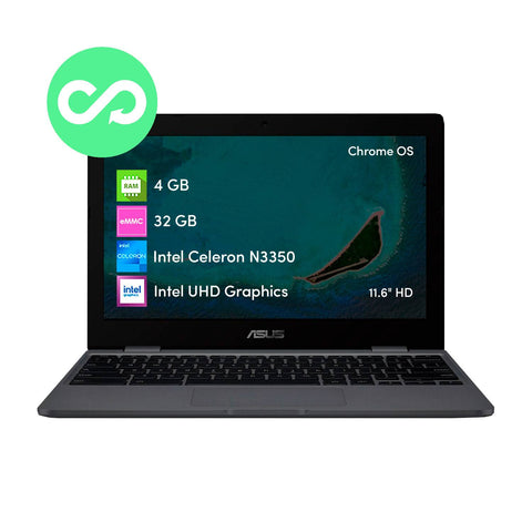 Notebook Chromebook Asus Celeron 4GB 32GB 11.6" HD Chrome OS