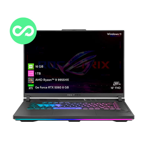 Notebook Gamer Asus Rog Strix G16 Ryzen 9 16GB 1TB SSD RTX5060 16' FHD Win11