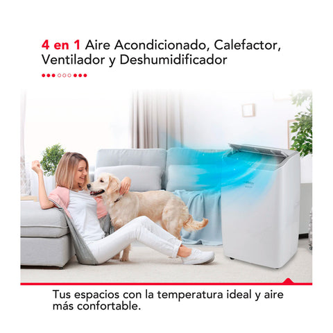 Aire Acondicionado Portátil Thorben Pac 4 en 1 Wifi 14000BTU