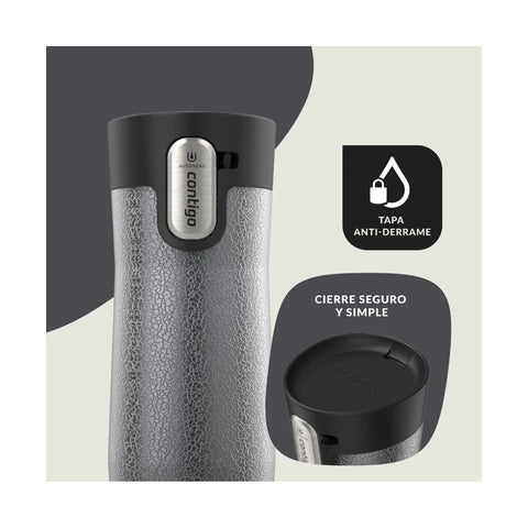 Vaso Termico Contigo West Loop 3.0 473ml Sake Gris
