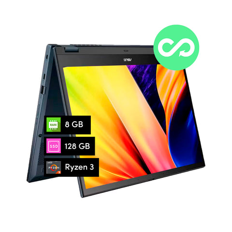 Notebook Chromebook Asus Ryzen 3 8GB 128GB 14' Táctil FHD Chrome OS