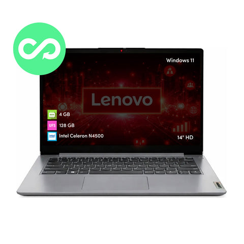 Notebook Lenovo IdeaPad Celeron 4GB 128GB 14' HD Win11 Gris