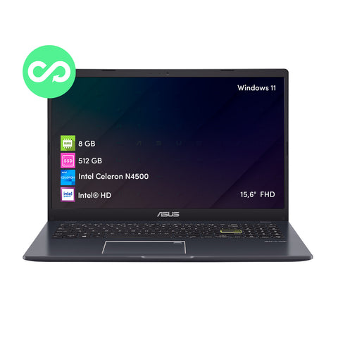 Notebook Asus Vivobook Go Celeron 8GB 512GB SSD 15.6' FHD Win11
