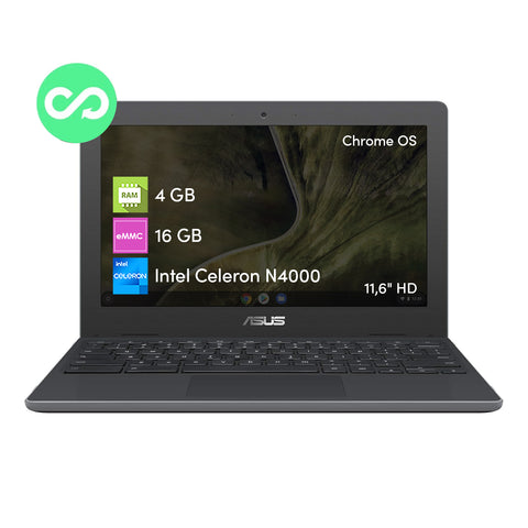 Notebook Chromebook Asus Celeron 4GB 16GB 11.6' HD Chrome Os