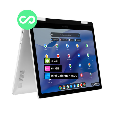 Notebook 2 en 1 Samsung Galaxy Chromebook Celeron 4GB 64GB 12' Táctil 360° Chrome Os