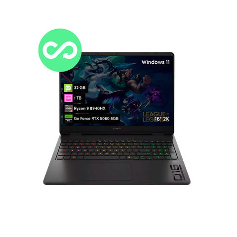 Notebook Gamer HP Omen 16 Ryzen 9 32GB 1TB SSD RTX5060 16' 2K W11