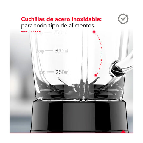 Licuadora Thorben Matt Black Blender 1.75L 600W 5 Vel