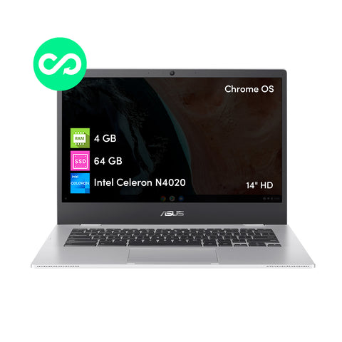 Notebook Chromebook Asus Intel Celeron 4GB 64GB 14' Chrome OS