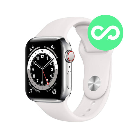 Reloj Apple Watch Series 6 40mm GPS + Wifi Silver Stainless Steel White Sport