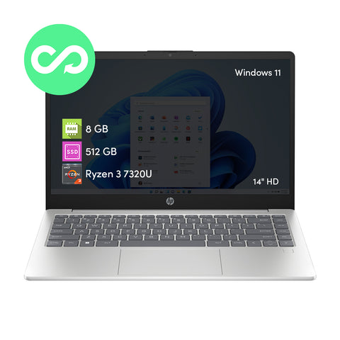 Notebook HP Ryzen 3 8GB 512GB SSD 14' Win11