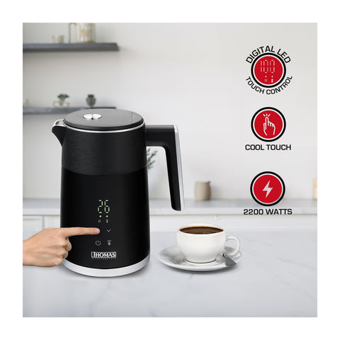 Hervidor Digital Thomas TH-6220DN 1.5L Táctil Acero Inox