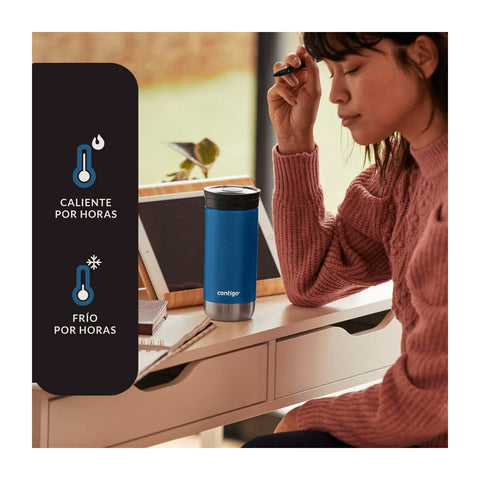 Vaso Térmico Contigo Huron 2.0 Azul 473ml