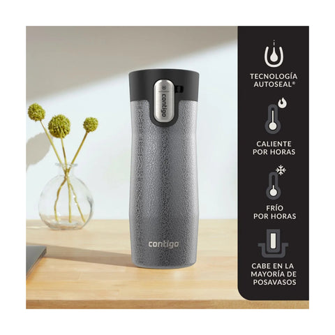 Vaso Termico Contigo West Loop 3.0 473ml Sake Gris