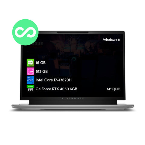 Notebook Gamer Dell Alienware X14 R2 i7 16GB 512GB SSD RTX4050 14' QHD