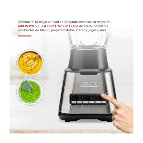 Licuadora Thomas TH-410Vi 1,5L 6 Vel 600W