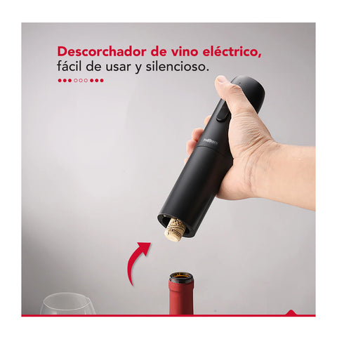 Descorchador Eléctrico Set de Vino Thorben Usb Wine Set