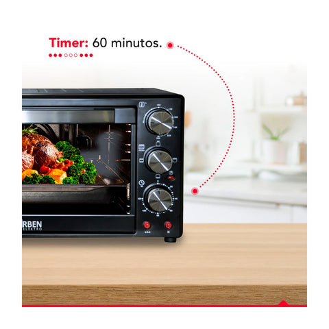 Horno Electrico Thorben Magnum Oven 60L 3 modos 2200W