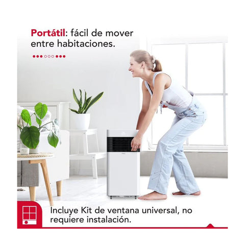 Aire Acondicionado Portátil Thorben Pac 3 en 1 8000 BTU